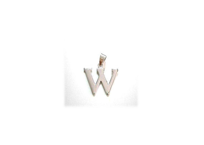 Rhodium Plated | Alphabet Pendants